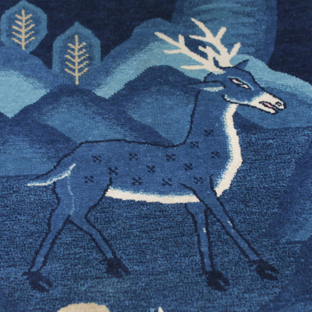 Pictorial Mongolian Baotou Rug