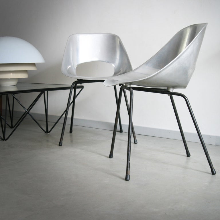 Pair of 'Tulipe' chairs by Pierre Guariche 2
