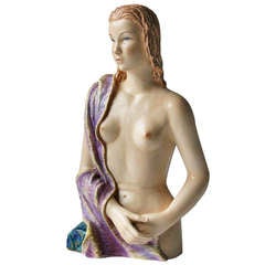 Italian Statue in the Manner of Lenci or Clelia Bertetti