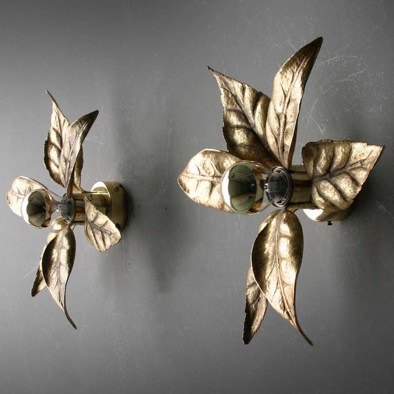 Pair of Willy Daro Brass Wall Lights 4