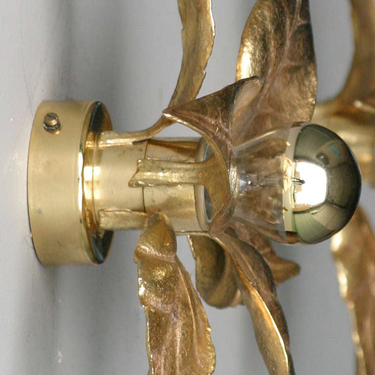 Pair of Willy Daro Brass Wall Lights 2
