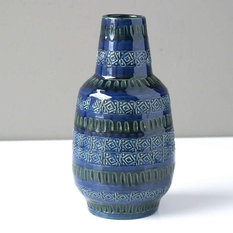 Ceramic Set 'Rimini Blu' by Aldo Londi for Bitossi Italy