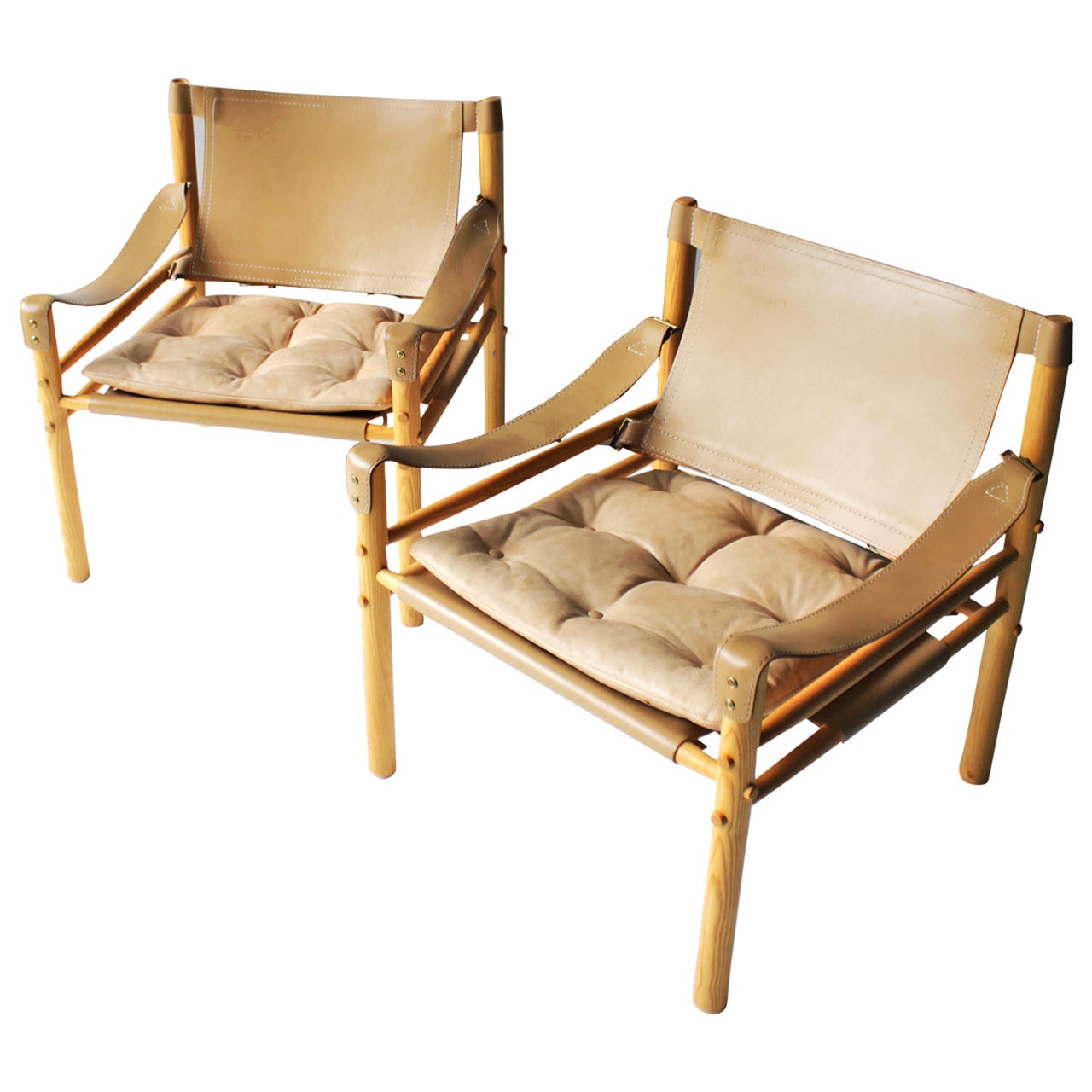 Pair of 'Scirocco' Safari Chairs by Arne Norell