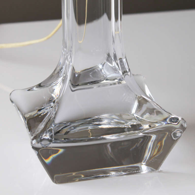 Crystal Table Lamp by Daum France 1