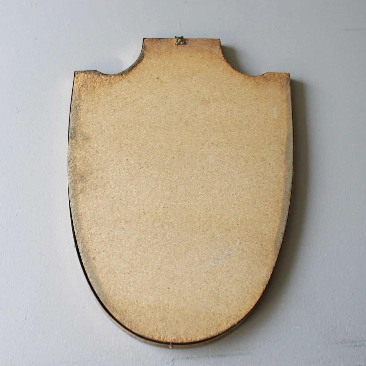 Italian Brass Shield Mirror 4