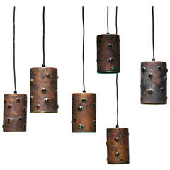 Six Pendant Lamps by Nanny Still for Raak, Amsterdam