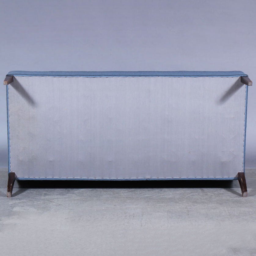 Fabric Sofa and Chairs Attributed to Frits Henningsen