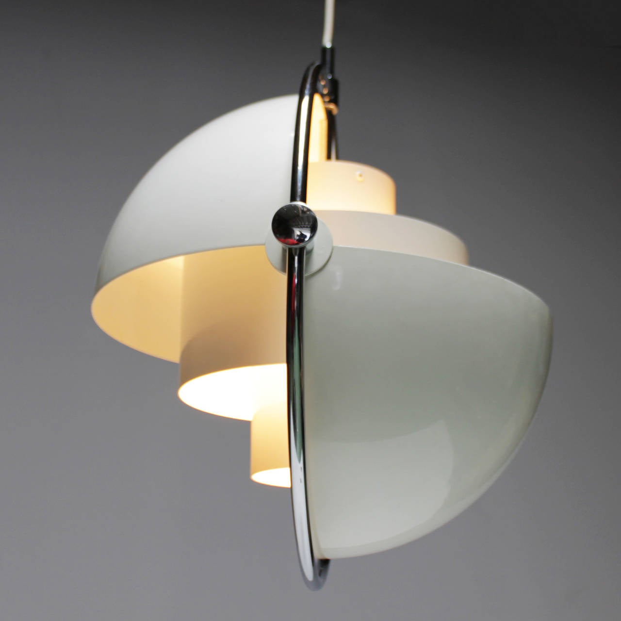 Multi-Light Pendant by Louis Weisdorf for Lyfa In Excellent Condition In JM Haarlem, NL