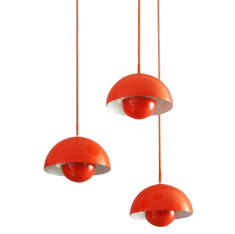 Verner Panton Flower Pot lamps