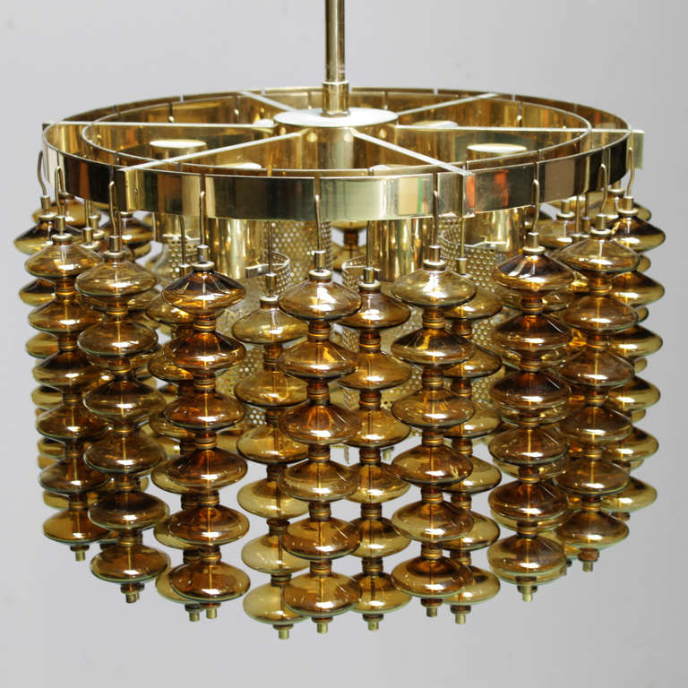 Mid-20th Century Large Chandelier by Hans Agne Jakobsson