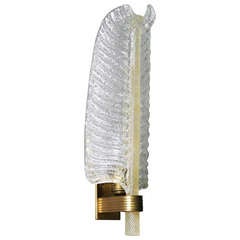 Large Barovier e Toso Leaf Sconce