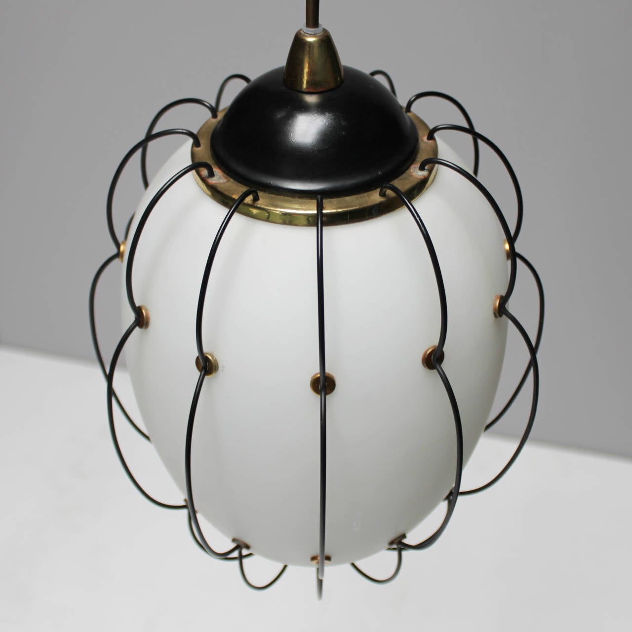 Lacquered Italian Lantern by Stilnovo