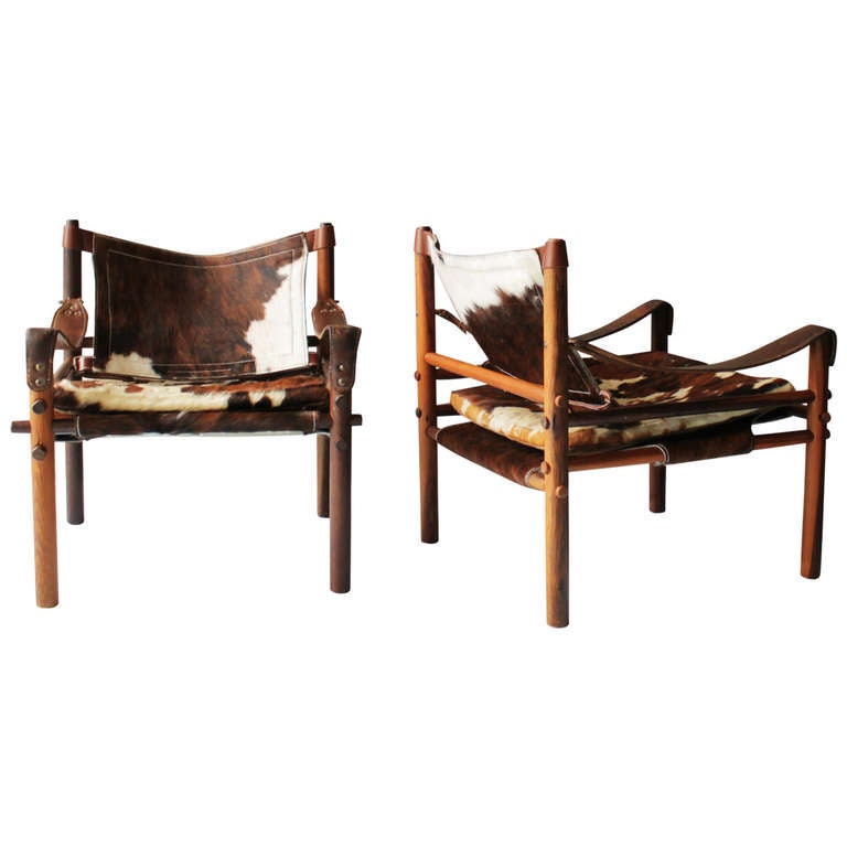 Pair of Scirocco Safari Chairs by Arne Norell for Scanform