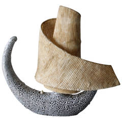 Ceramic Table Lamp by Le Vaucour Vallauris France