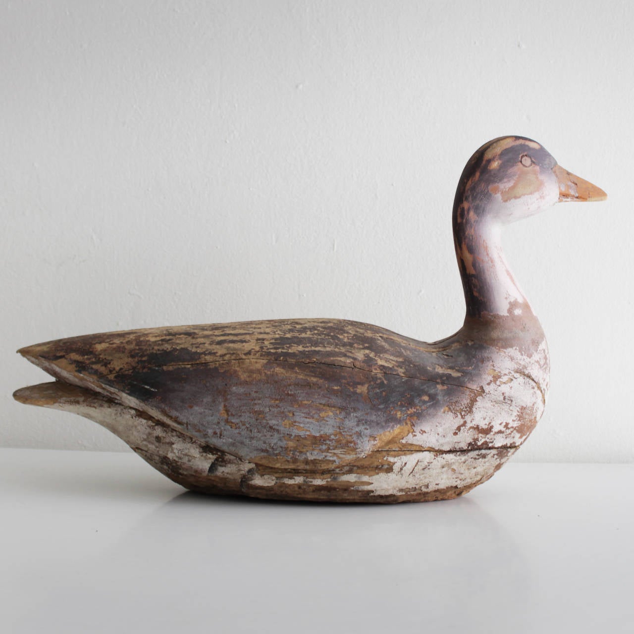 Carved Dutch Wooden Decoy Goose