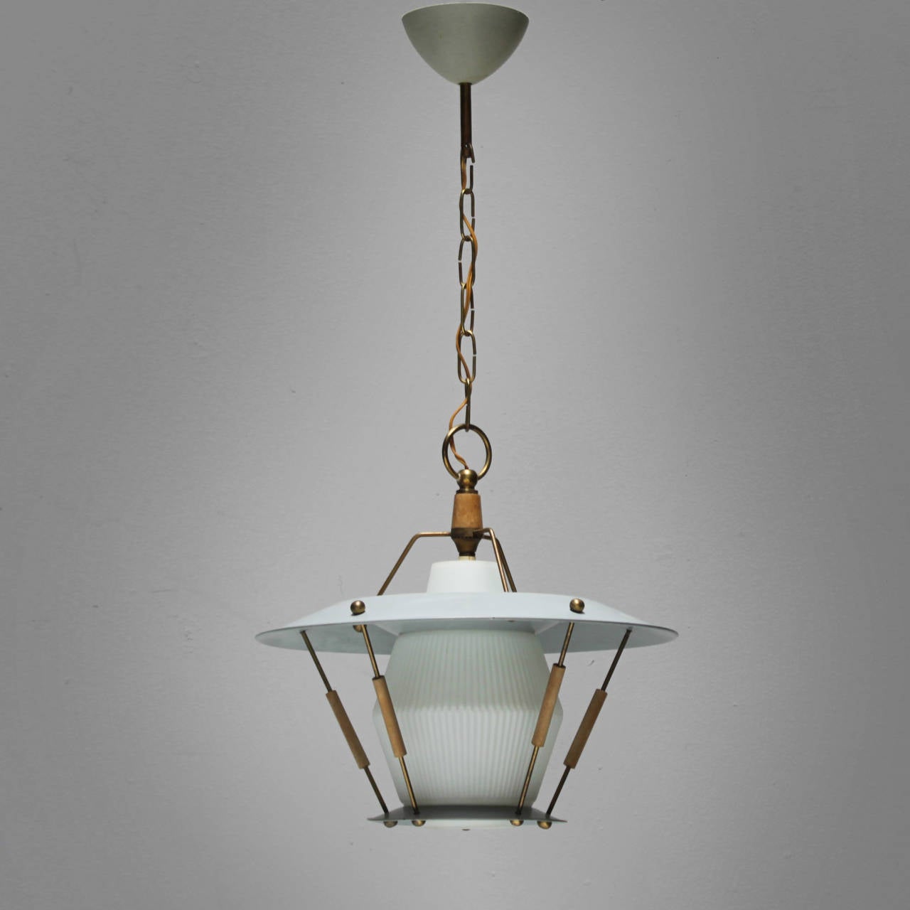 Lacquered Italian Lantern in the Style of Arredoluce