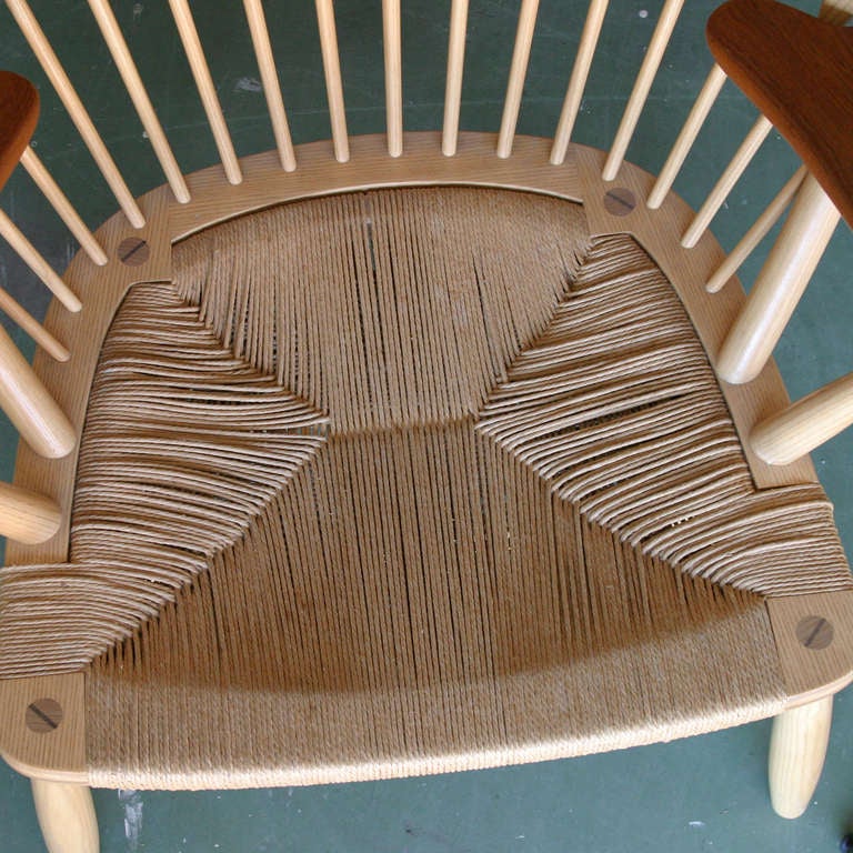Scandinavian Modern Hans J. Wegner 'Peacock' Chair for Johannes Hansen
