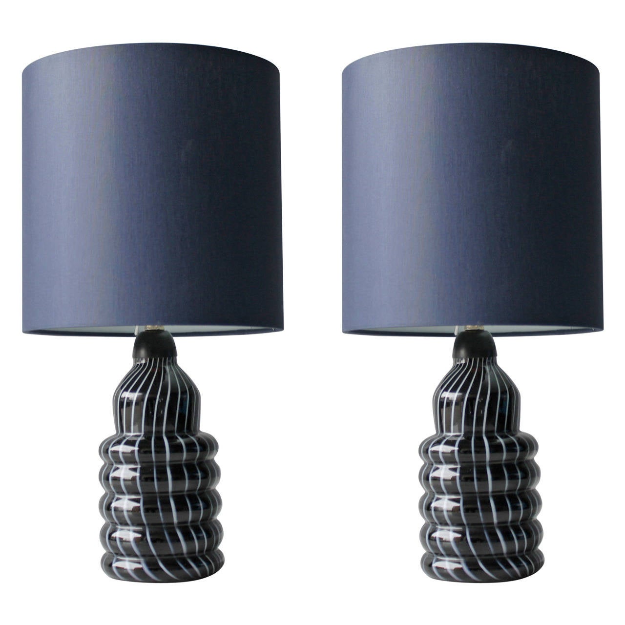 Pair of Murano Table Lamps For Sale at 1stdibs