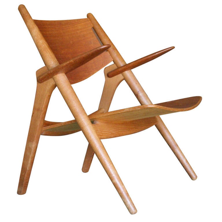 Hans J. Wegner CH28 Sawbuck Chair at 1stDibs ch28 wegner, hans wegner