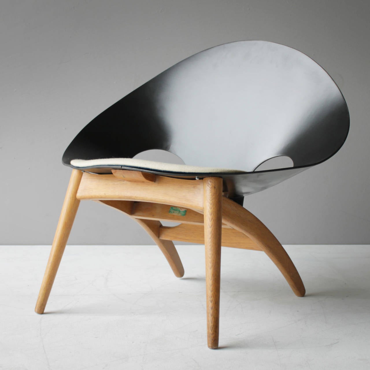 Mid-Century Modern Shell Chair Attributed by Borge Mogensen for Jeppesen, Denmark