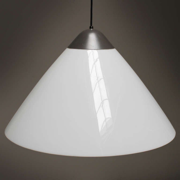 Danish Large Opala Pendant by Hans J. Wegner for Louis Poulsen