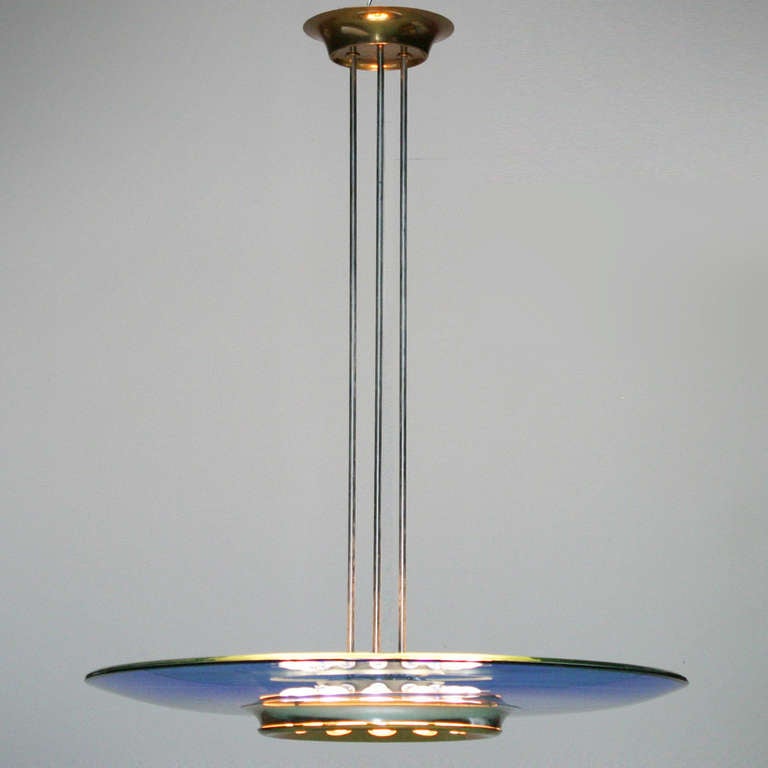 Mid-Century Modern Chandelier by Max Ingrand for Fontana Arte