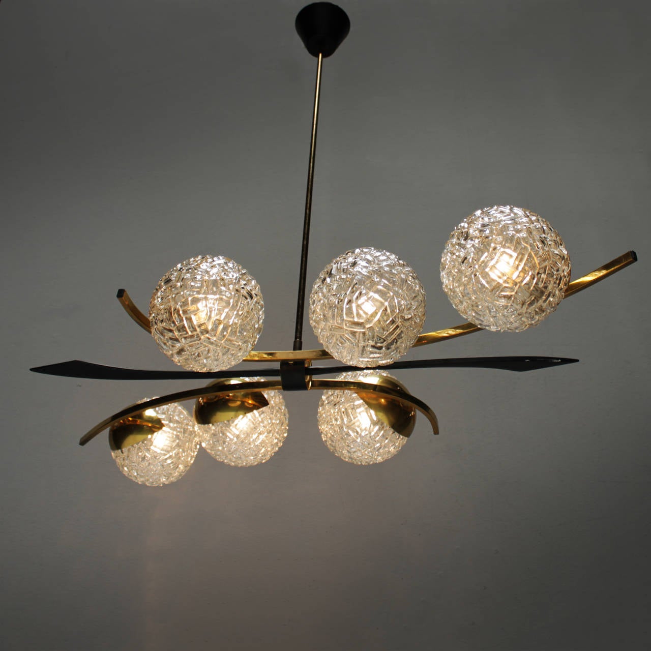 Pendant Light in the Style of Stilnovo In Excellent Condition In JM Haarlem, NL