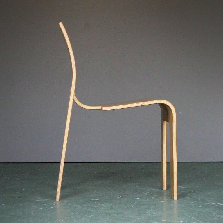 Dutch Four Plywood Chairs by Gijs Bakker for Castelijn