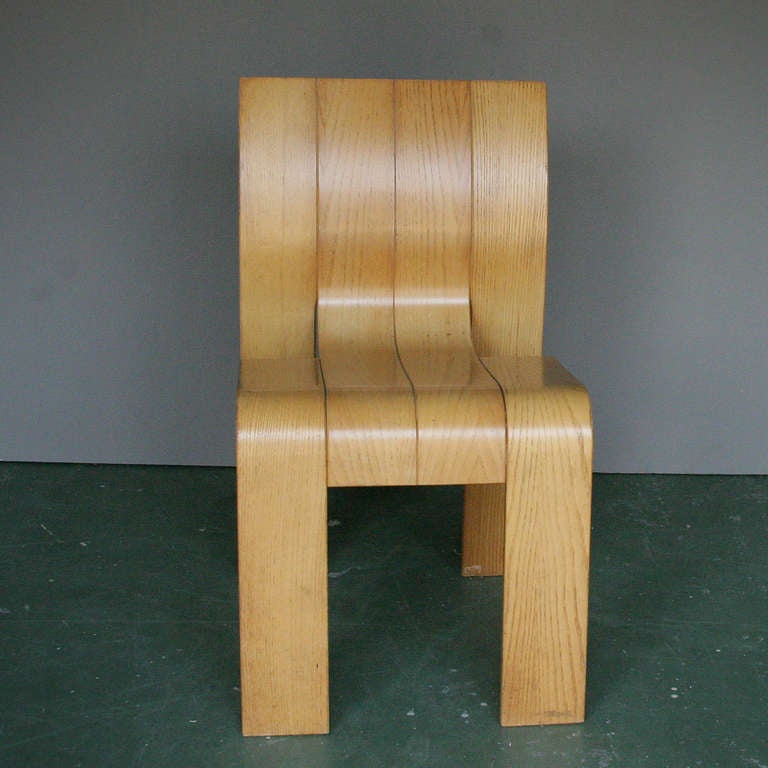Four Plywood Chairs by Gijs Bakker for Castelijn 2