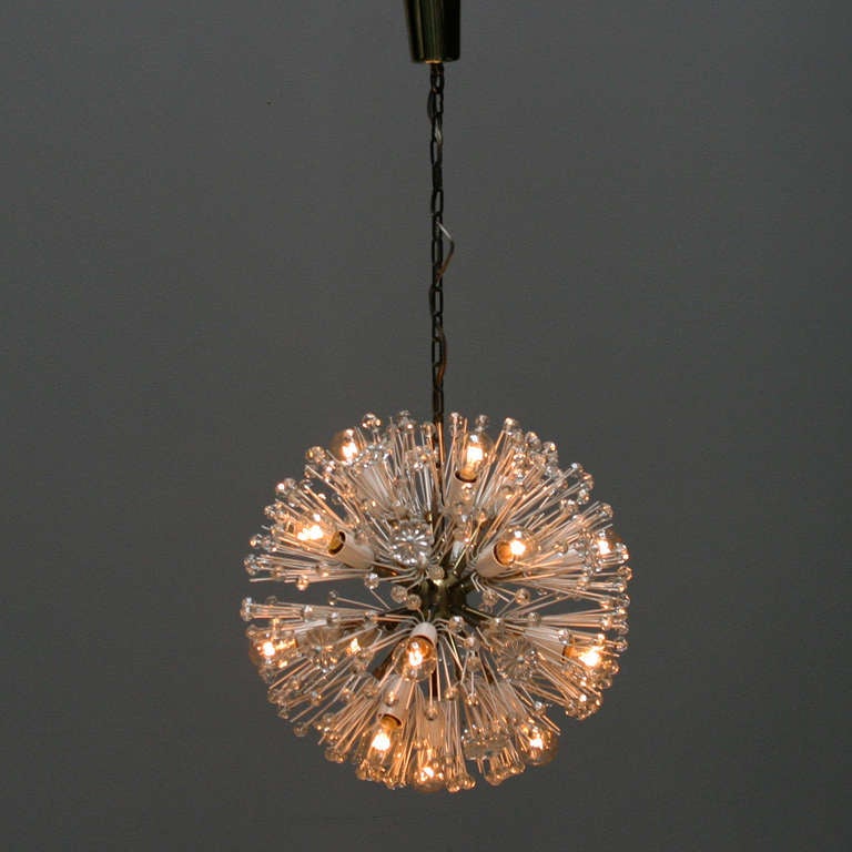 Emil Stejnar 17 Light ‘Dandelion’ Chandelier for Rupert Nikoll In Excellent Condition In JM Haarlem, NL
