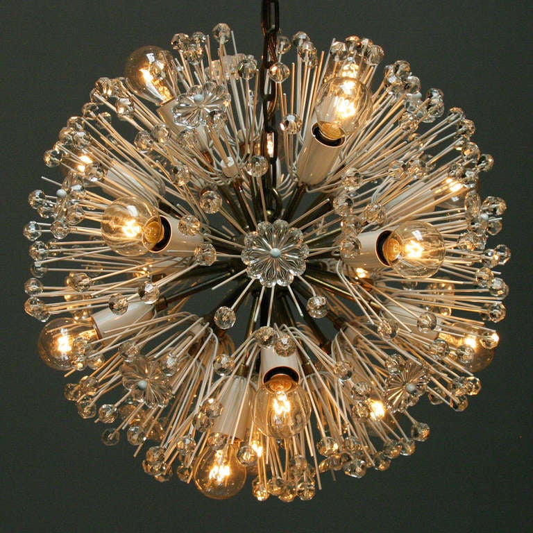 Mid-20th Century Emil Stejnar 17 Light ‘Dandelion’ Chandelier for Rupert Nikoll