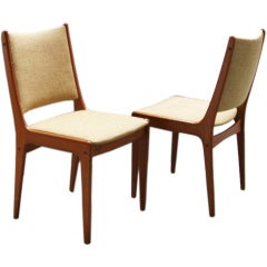 5 Danish teak dining chairs Eric Buck