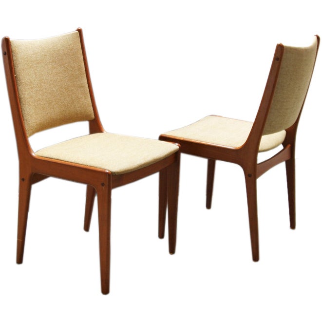 5 Danish teak dining chairs Eric Buck