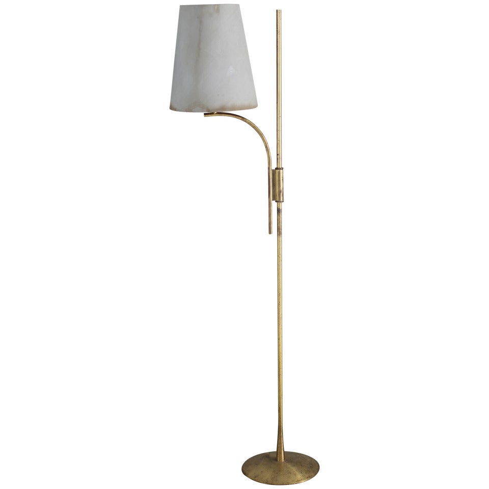 Brass Swedish Floor Lamp