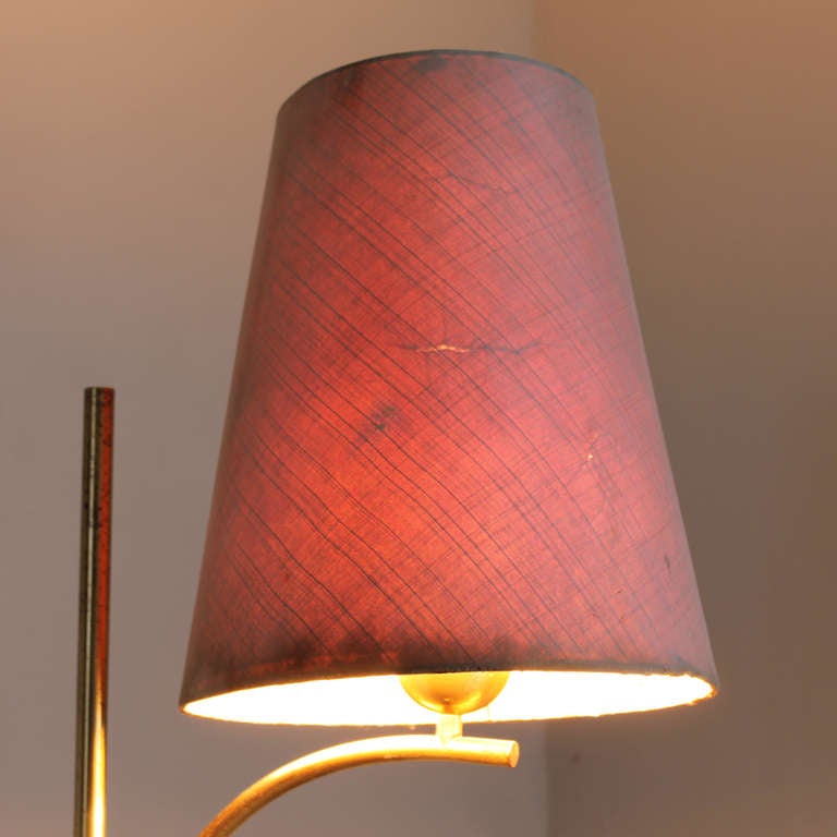 Brass Swedish Floor Lamp In Fair Condition In JM Haarlem, NL