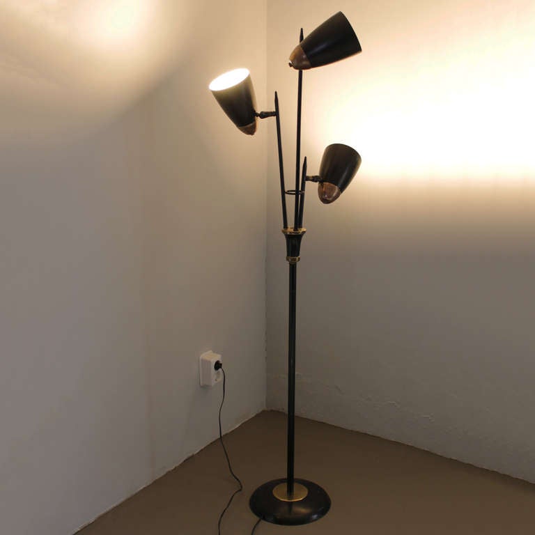 Mid-Century Modern Floor Lamp in the Manner of Gerald Thurston