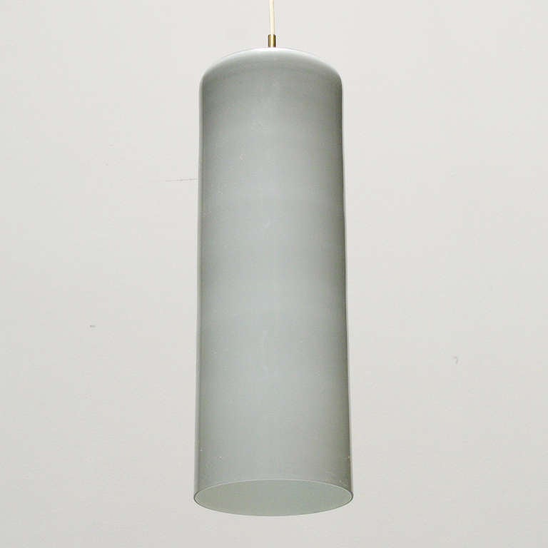 Italian Large Gino Vistosi Glass Pendant Lamp