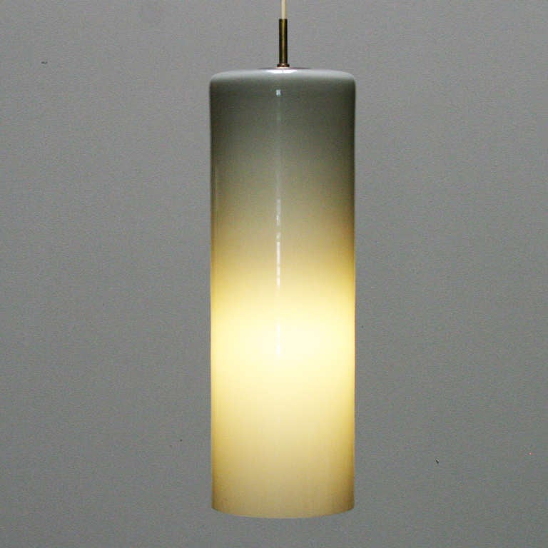 Large Gino Vistosi Glass Pendant Lamp 3
