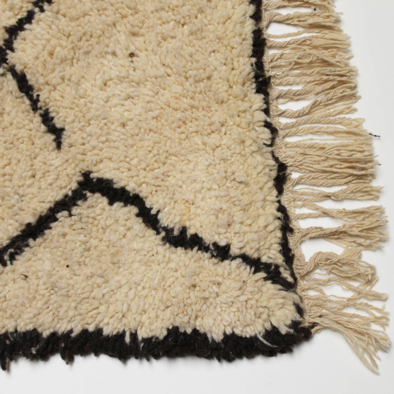 Vintage Moroccan Beni Ourain Rug at 1stDibs