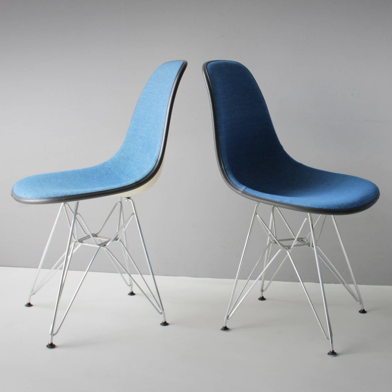 Late 20th Century Six Eames DSR Upholstered Chairs