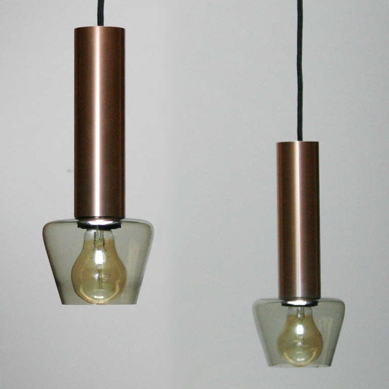 Mid-Century Modern Pair of lamps, attributed to Tapio Wirkkala for Idman/Iittala