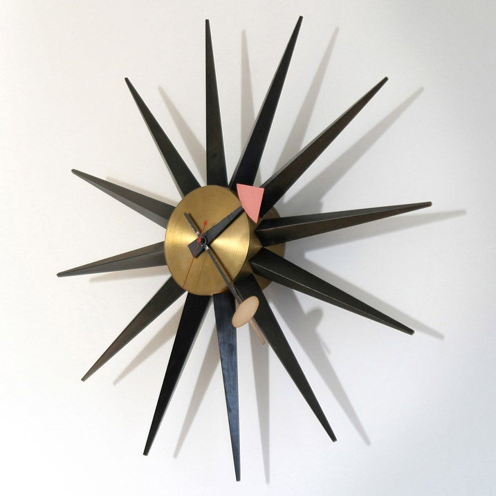 george nelson sunburst wall clock