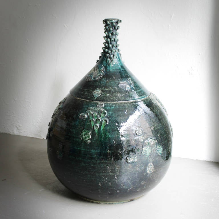 Large Rare Pottery by Bjorn Wiinblad