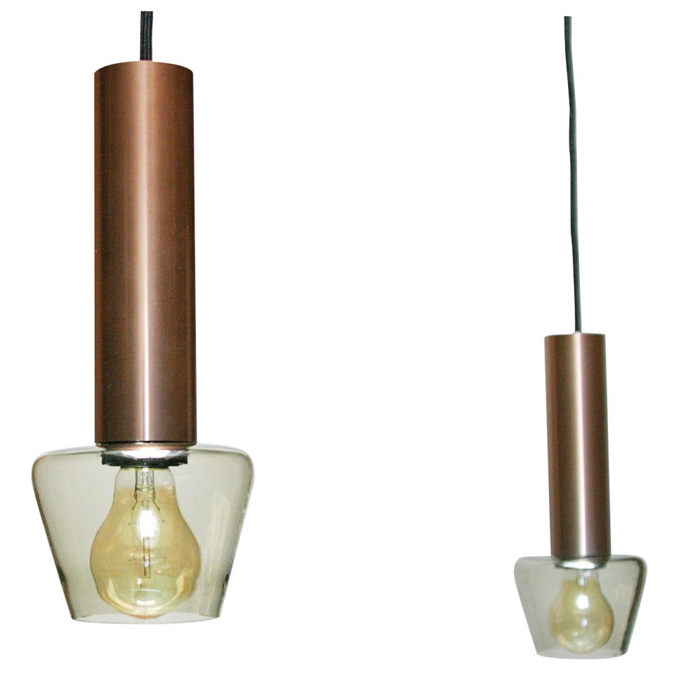 Pair of lamps, attributed to Tapio Wirkkala for Idman/Iittala