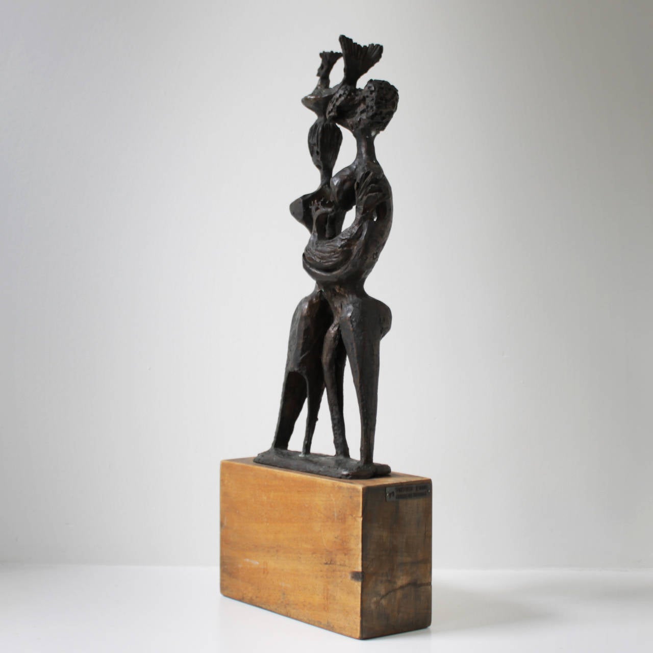 Mid-Century Modern Bronze Sculpture by Aharon Bezalel