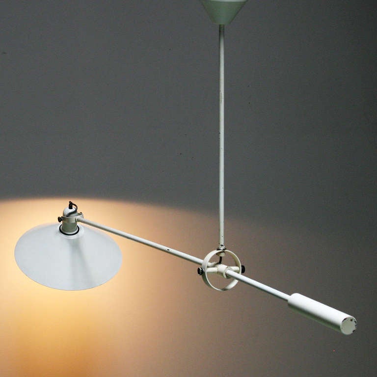 Mid-Century Modern Anvia Counterbalance Ceiling Lamp by J.J.M. Hoogervorst