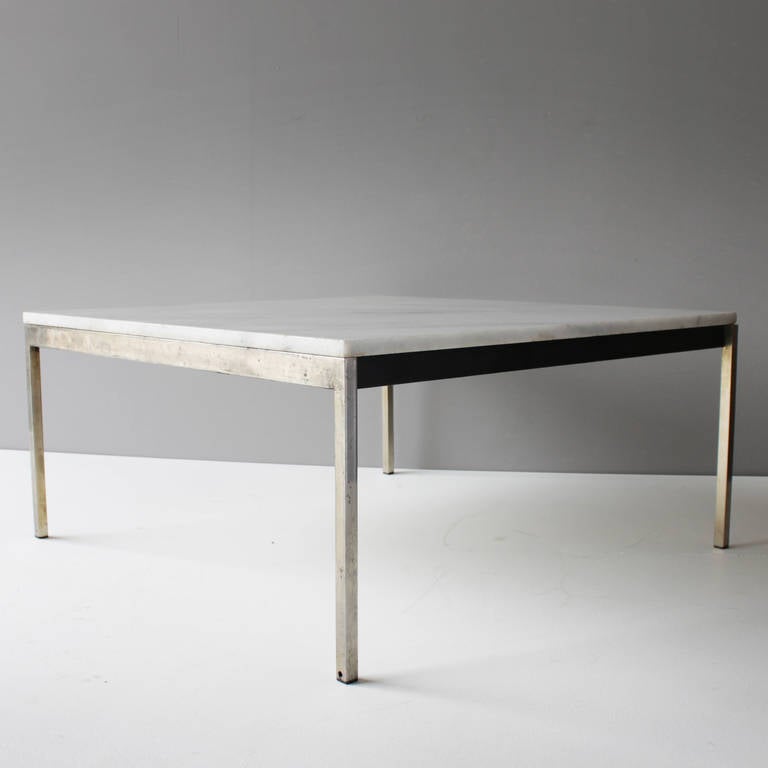 knoll marble coffee table
