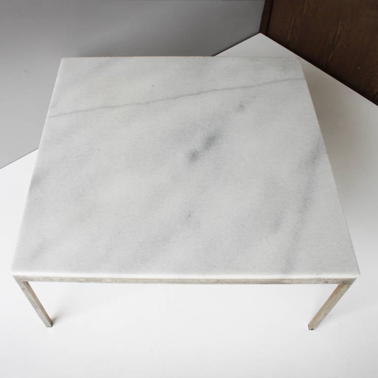 knoll coffee table marble