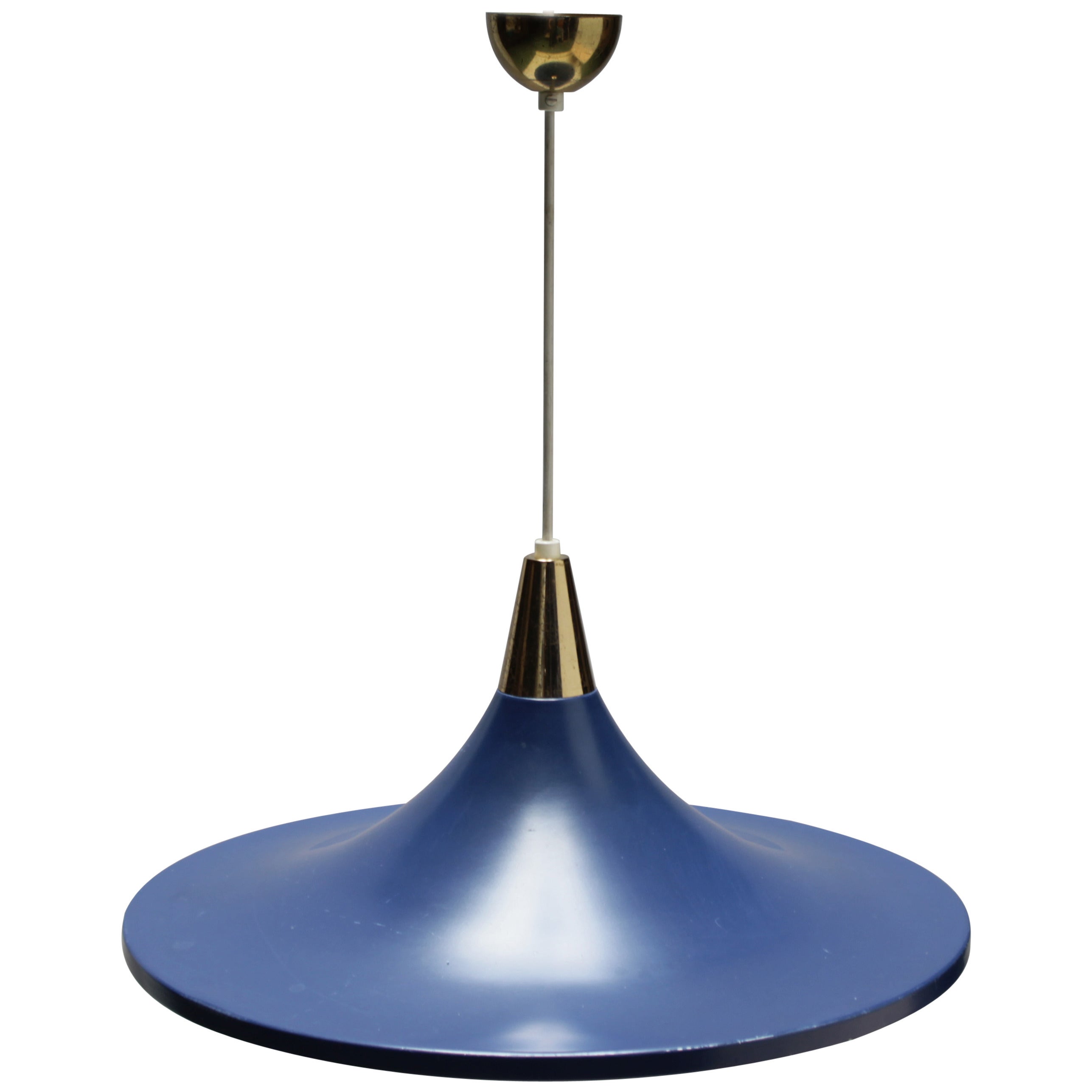 Blue Pendant by Stilnovo Italy For Sale