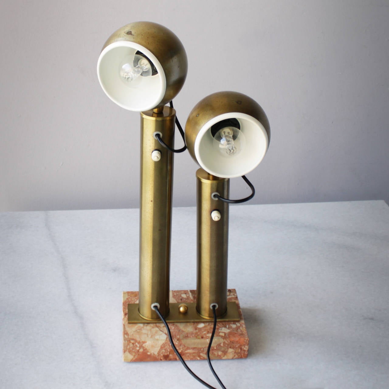 Mid-Century Modern Modernist Table Lamp in the style of Angelo Lelli